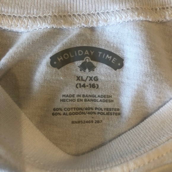 Holiday Time Girls XL snowman shirt - Picture 3 of 3